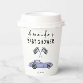 Race auto Baby shower Papieren Bekers