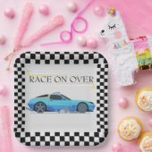 Race auto Baby shower thema Papieren Bordje (Feest)