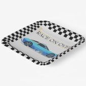 Race auto Baby shower thema Papieren Bordje (Gebogen)
