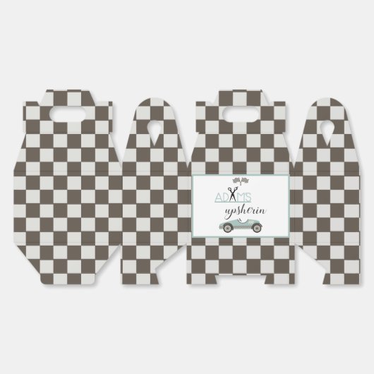 Race auto Bedankdoosjes (Ongevouwen)