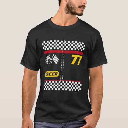 Race auto bestuurder voor Halloween S T-shirt (Voorkant)