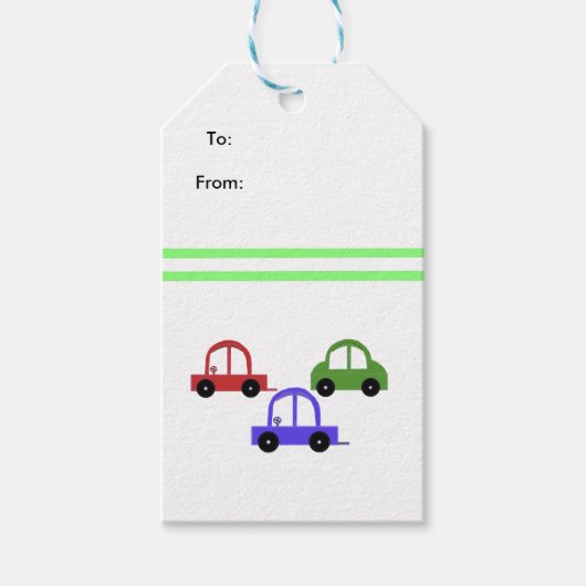 Race Auto Cadeaulabel (Voorkant)