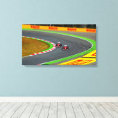 Race Auto Canvas Afdruk (Insitu (Houten vloer))