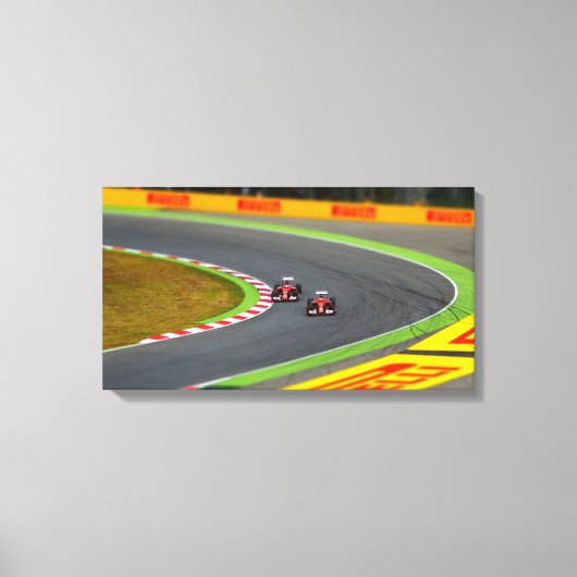 Race Auto Canvas Afdruk (Voorkant)