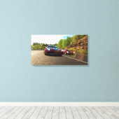 Race Auto Canvas Afdruk (Insitu (Houten vloer))