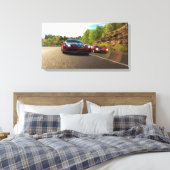 Race Auto Canvas Afdruk (Insitu (Slaapkamer))