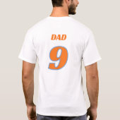 Race Auto Crew Vader Verjaardag T-shirt (Achterkant)