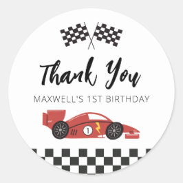 Race auto dank u Sticker