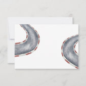 Race Auto Eerste Verjaardag Party Dank u Bedankkaart (Achterkant)