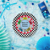 Race auto en Track Theme Boy's Verjaardagsfeest Papieren Bordje (Feest)