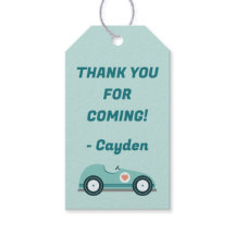 Race Auto Favor Bag Cadeau Labels