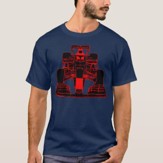 Race auto formulerennende auto rode vriend vriend t-shirt