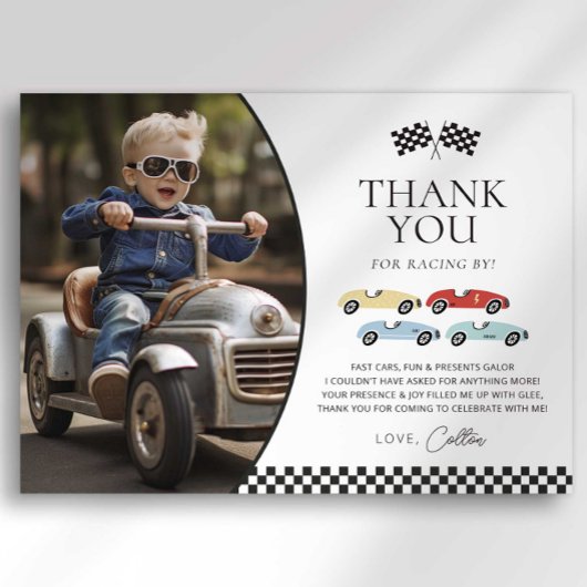 Race auto foto dank u kaart
