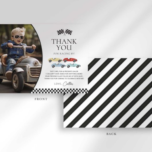 Race auto foto dank u kaart