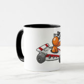 Race auto geruite vlag Mok (Voorkant links)