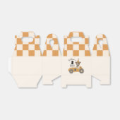 Race auto hond jongens twee snelle tweede verjaard bedankdoosjes (Uitgevouwen)