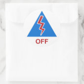 Race auto Kill Schakelaar Decal "Uit" Ronde Sticker (Tas)