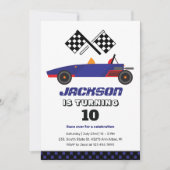 Race Auto Kinder Boys Birthday Kaart (Voorkant)