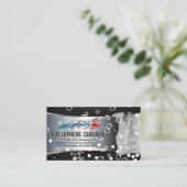 Race Auto Logo | Zeepbellen | Autowasstraat Visitekaartje (Staand voorkant)