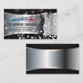 Race Auto Logo | Zeepbellen | Autowasstraat Visitekaartje (Voorkant / Achterkant)