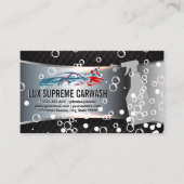 Race Auto Logo | Zeepbellen | Autowasstraat Visitekaartje (Voorkant)