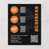 Race-auto met waterspatauto flyer (Achterkant)