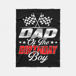 Race Auto Papa Van De Jarige Jongen Rennende Famil Fleece Deken