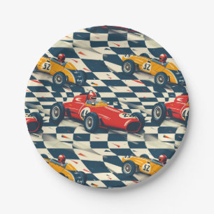 Race Auto Papieren Borden Verjaardagsfeestje Bordje
