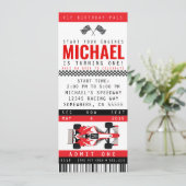 RACE AUTO PARTY UITNODIGING (Staand voorkant)