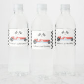 Race Auto Party Waterfles Label Waterfles Etiket (Flessen)