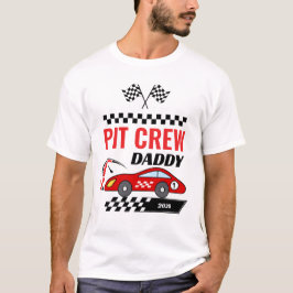 Race auto pit crew papa racen verjaardag volwassen t-shirt