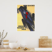 Race Auto Poster Tsjechië Racing Kunstprint (Keuken)