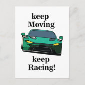 Race Auto Racers Racen Briefkaart (Voorkant)