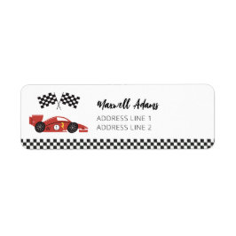 Race auto retour adres Stickers