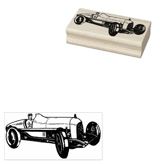  Race Auto Rubber Stamp Rubberstempel (Gestempeld)