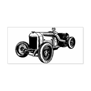 Race Auto Rubber Stamp Rubberstempel
