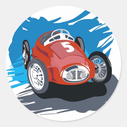 Race auto Sticker (Voorkant)