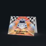 Race Auto Thema 19e Verjaardag voor Kleinzoon Kaart<br><div class="desc">Verjaardagswensen voor een kleinzoon. Als je in de Fast Lane zit ... lijken verjaardagen voorbij te vliegen. Gefeliciteerd met je 19e Verjaardag! Raceauto-thema verjaardagskaart met het nummer 19 op de auto. Pas de cover en binnenkant tekst aan zoals je wilt voor andere verjaardagsjaren. Kunst, afbeelding en verzen copyright © Shoaff...</div>