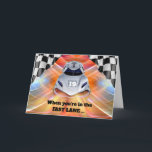 Race Auto Thema 19e Verjaardag voor Kleinzoon Kaart<br><div class="desc">Verjaardagswensen voor een kleinzoon. Als je in de Fast Lane zit ... lijken verjaardagen voorbij te vliegen. Gefeliciteerd met je 19e Verjaardag! Raceauto-thema verjaardagskaart met het nummer 19 op de auto. Pas de cover en binnenkant tekst aan zoals je wilt voor andere verjaardagsjaren. Kunst, afbeelding en verzen copyright © Shoaff...</div>