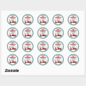 Race auto thema ronde sticker (Vel)