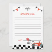  Race Auto Tijd Capsule Nota Bericht Kaart (Voorkant)