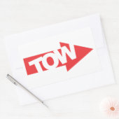 Race auto Tow Decal Rechthoekige Sticker (Envelop)