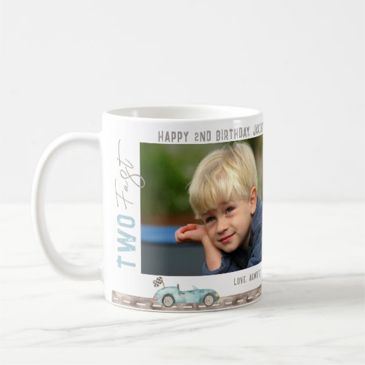 Race Auto "TWEE snelle" Verjaardag Gift Mok (Links)