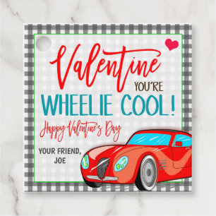 Race auto Valentijn Gift Label