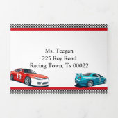 Race auto verjaardag, 10e verjaardag uitnodiging (Cover)