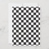 Race auto verjaardag, 6e verjaardag uitnodiging (Achterkant)