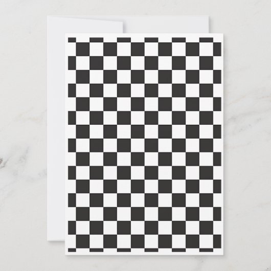 Race auto verjaardag, 6e verjaardag uitnodiging (Achterkant)