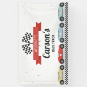 Race Auto Verjaardag Achtergrond Banner (Verticaal)