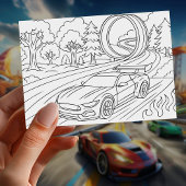 Race Auto Verjaardag Party Fun Kaart