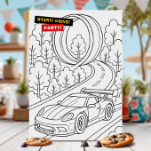 Race Auto Verjaardag Party Fun Kaart